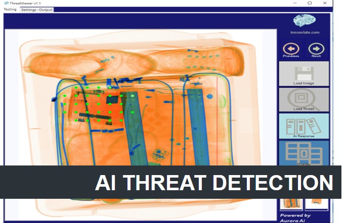 Innoaviate have invested in developing a solution to identify threats concealed in hand luggage. The application has provided compelling results, showing how the application of this technology could be exploited to further improve security screenings by assisting officers in threat detection.